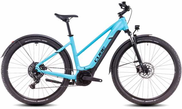 CUBE 25 Nuride Hybrid Perf. 625 Allroad Trapez 50cm | swimmingpool n black