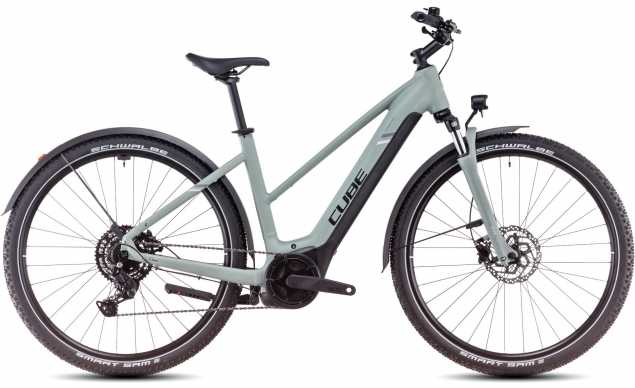 CUBE 25 Nuride Hybrid Perf. 625 Allroad Trapez 54cm | swampgrey n black