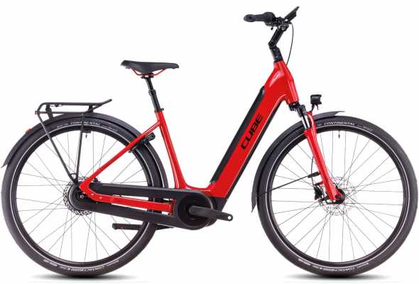 CUBE 25 Supreme Hybrid Comfort Pro 500 28" 54cm | firered n black