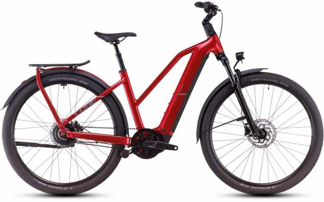 CUBE 25 Kathmandu Hybrid Comfort Pro 800 Trapez 46cm | electricred n red